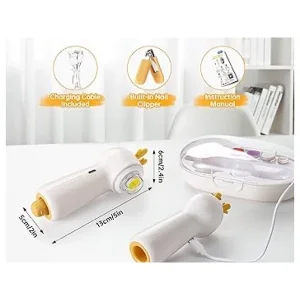 سوهان برقی چراغ دار و ناخن گیر نوزاد و کودک چیکو chicco