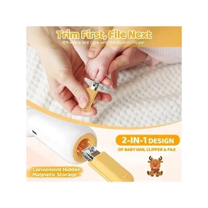 سوهان برقی چراغ دار و ناخن گیر نوزاد و کودک چیکو chicco
