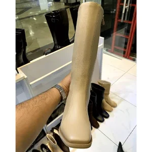 بوت بلند زنانه پاشنه دار مدل کمربندی کد02، رنگ مطابق تصویر