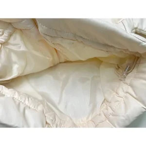 کاپشن کلاهدار نوزادی رنگ کرم طرح LAI پاپو papo
