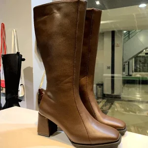 بوت بلند زنانه پاشنه دار مدل کمربندی کد03، رنگ مطابق تصویر