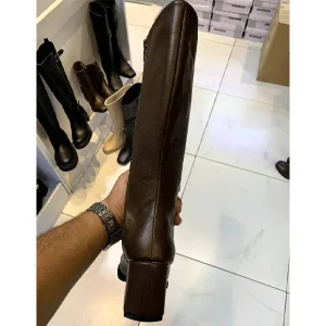 بوت بلند زنانه پاشنه دار مدل کمربندی کد03، رنگ مطابق تصویر
