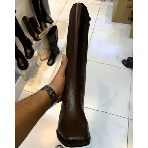 بوت بلند زنانه پاشنه دار مدل کمربندی کد03، رنگ مطابق تصویر