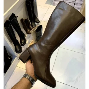 بوت بلند زنانه پاشنه دار مدل کمربندی کد03، رنگ مطابق تصویر