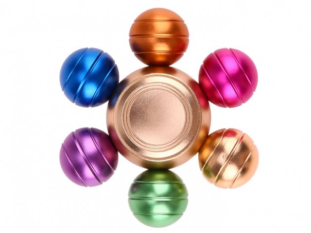 اسپینر فلزی طرح توپ های رنگین کمانی