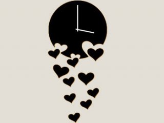 ساعت دیواری طرح قلب