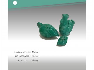 مجسمه خروس و مرغ و جوجه