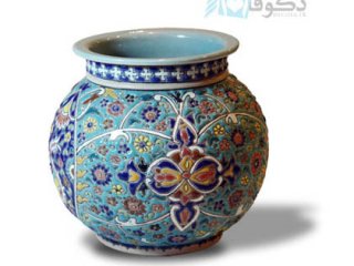 گلدان سفالی طح کروی