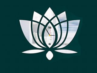 ساعت دیواری آینه ای افرا