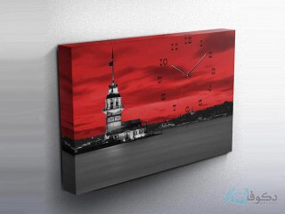 ساعت دیواری تابلوای طرح فانوس دریایی