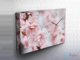 ساعت دیواری تابلوای طرح شکوفه