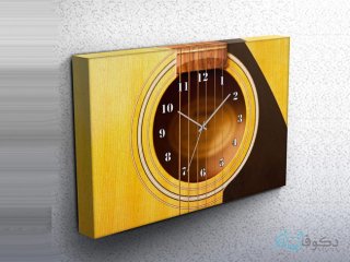 ساعت دیواری تابلوای طرح گیتار
