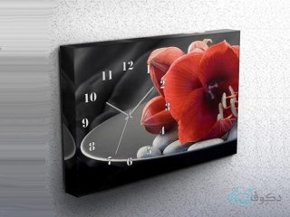ساعت دیواری تابلوای طرح گل