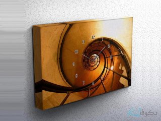 ساعت دیواری تابلوای طرح مارپیچ