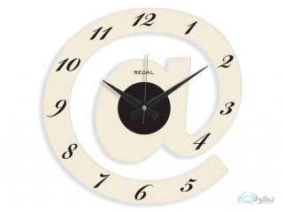 ساعت دیواری regal طرح آلفا سفید