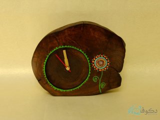 ساعت رومیزی چوبی قاصدک