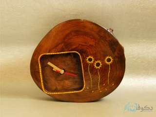 ساعت رومیزی چوبی مزرعه