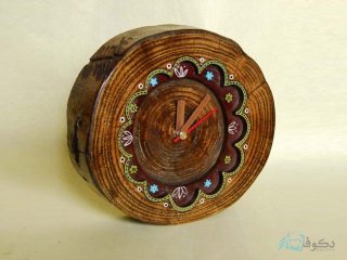 ساعت رومیزی چوبی آفتابگردون