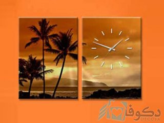 ساعت دیواری تابلوای 2تکه مدل CS-126