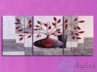 ساعت دیواری تابلوای مدل گلدان
