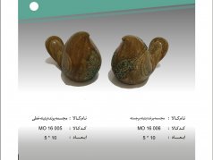 مجسمه پرنده پتینه برجسته و خطی