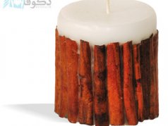 فروش شمع ساده با طرح چوب دارچین