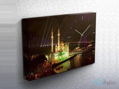 ساعت دیواری تابلوای طرح پاریس