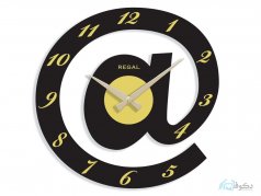 ساعت دیواری regal طرح آلفا مشکی
