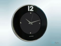 ساعت دیواری ultima کلاسیک مشکی