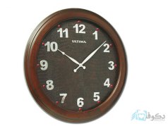 ساعت دیواری ultima طرح چرم قهوه ای