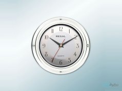 ساعت دیواری regal کلاسیک سفید