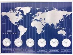 ساعت دیواری Meridien آبی