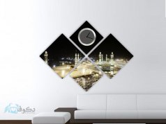 ساعت دیواری تابلوای 4تکه مدل PS9