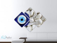 ساعت دیواری تابلوای 4تکه مدل PS34