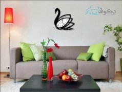 ساعت دیواری فانتزی مدل قو