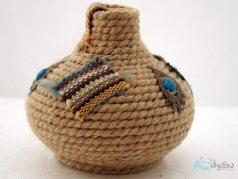 گلدان سفالی کنفی