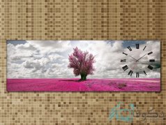 ساعت دیواری تابلوای طرح ابر