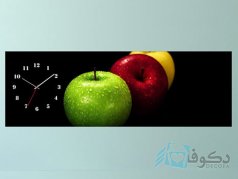 ساعت دیواری تابلوای طرح سیب