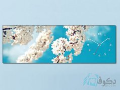 ساعت دیواری تابلوای طرح بهار