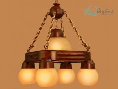 لوستر 4 شاخه حباب دار