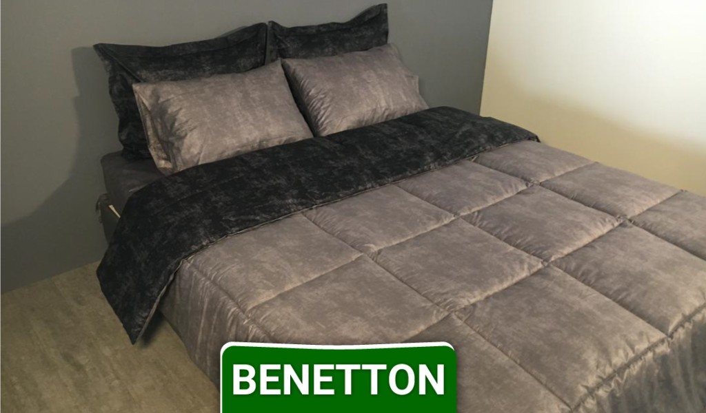 ست لحاف روتختی دونفره ۶ تکه پارچه کتان نخ برند بنتون کد 005