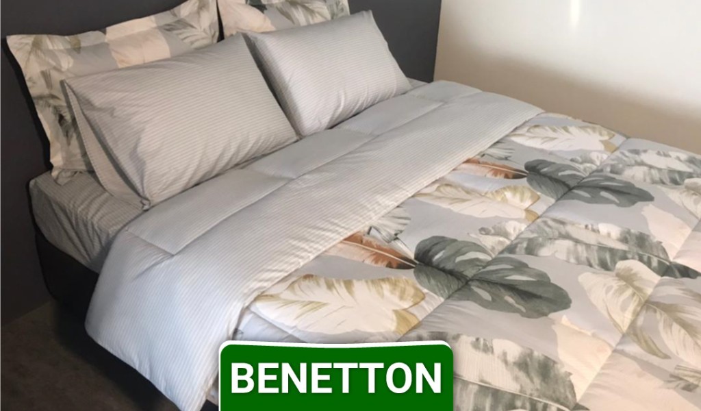 ست لحاف روتختی دونفره ۶ تکه پارچه کتان نخ برند بنتون کد 022