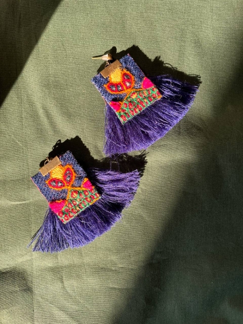 گوشواره پتهدوزی طرح ۳۲