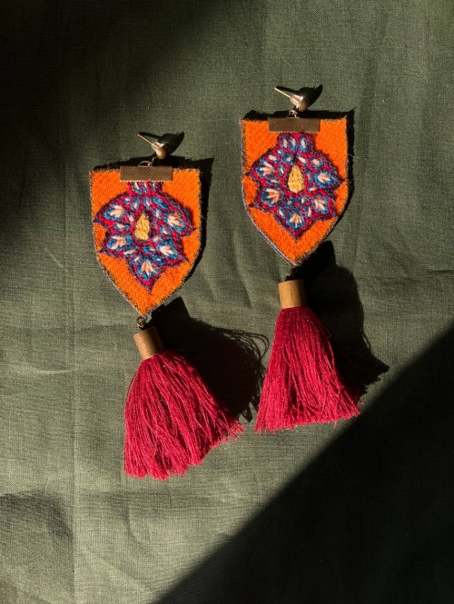 گوشواره پتهدوزی طرح ۳۳