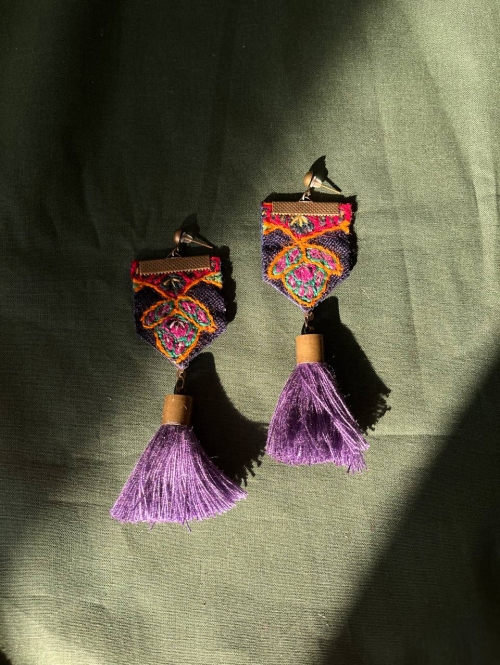 گوشواره پتهدوزی طرح ۳۶