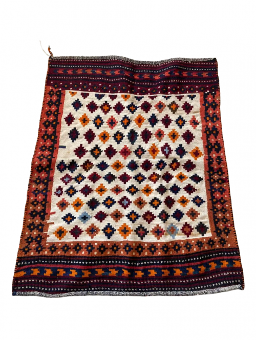 سفره بختیاری نارنجی قهوه‌ای