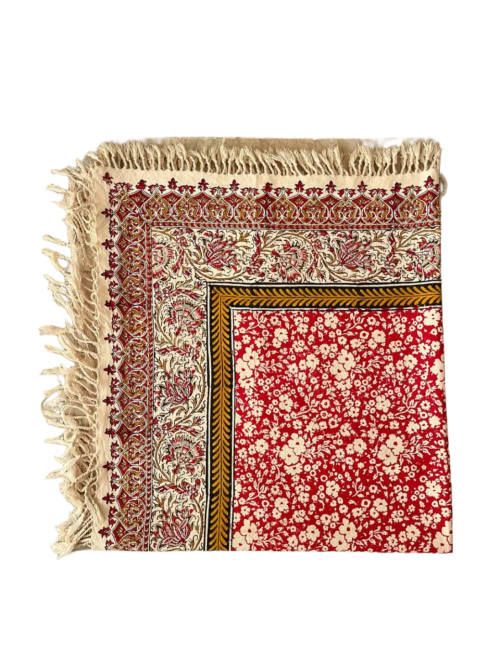 رومیزی قلمکار طرح شکوفه