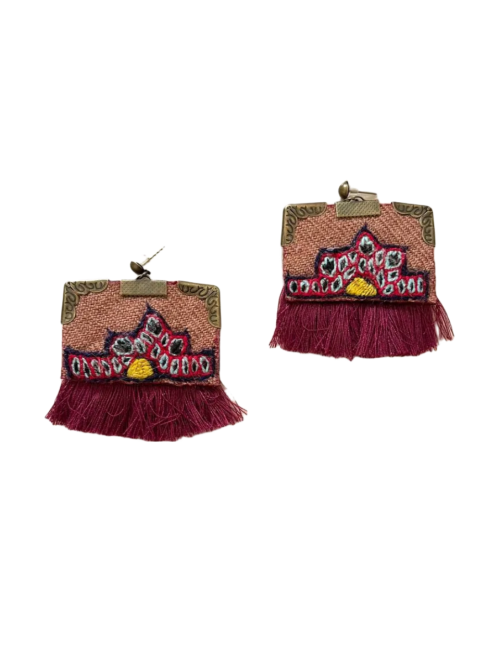 گوشواره پته‌دوزی طرح ۴۰