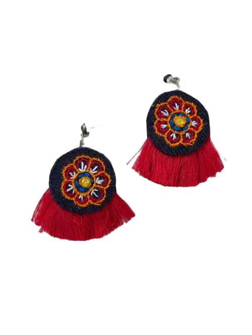 گوشواره پته‌دوزی طرح ۴۴