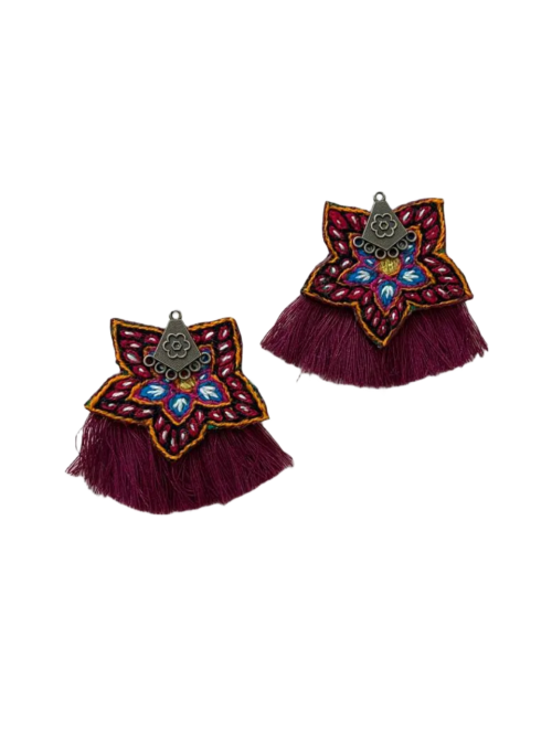 گوشواره پته‌دوزی طرح ۴۸